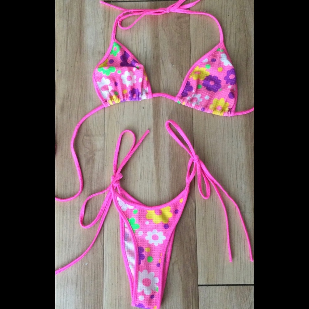 Roma Pink Floral Bikini